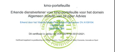 Logflow is recognised by Flemish government as service provider 